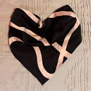 Classy Backless Satin Scarf Top